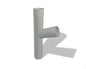 Y-Fallrohrabzweig  – Aluminium farbig – PREFA