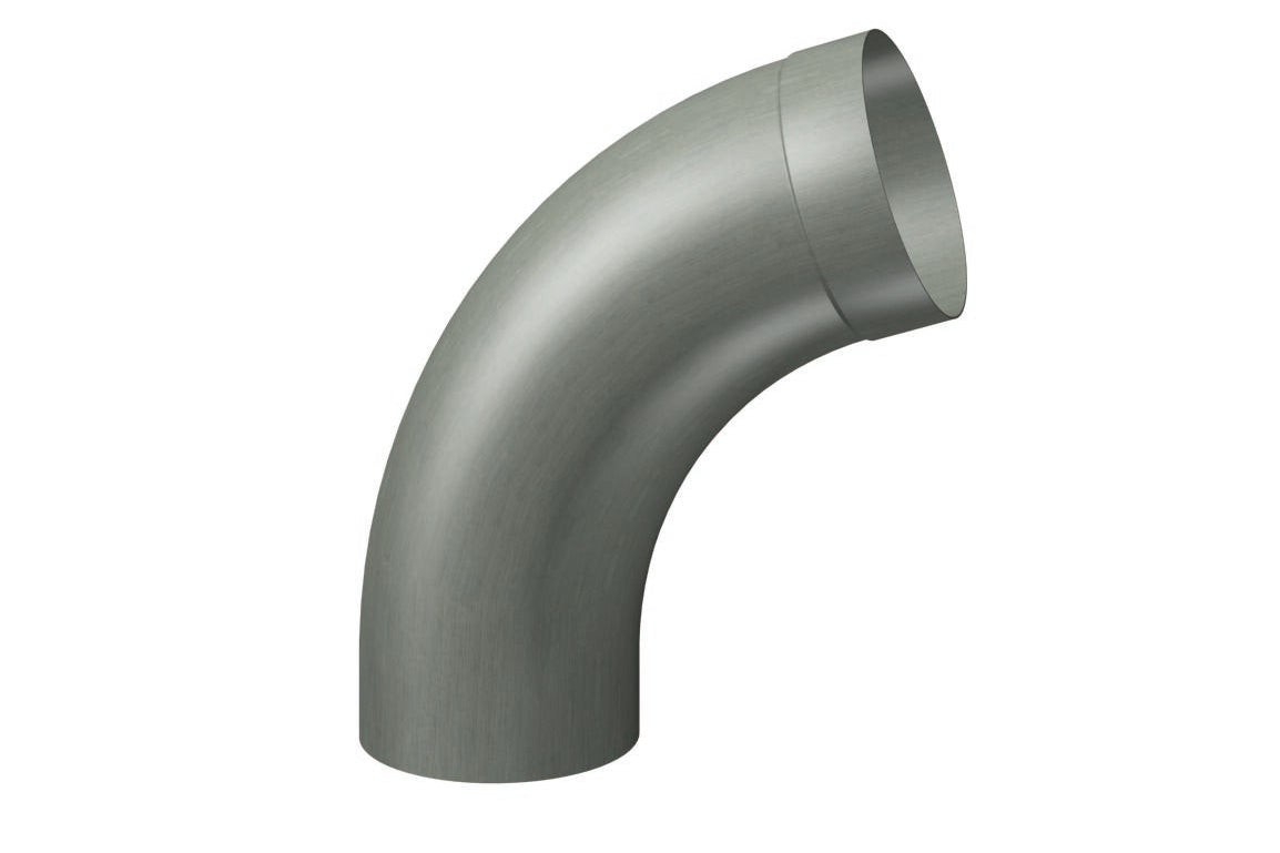 Fallrohrbogen 85°–40° – Titanzink / prePATINA blaugrau / Schiefergrau – Rheinzink
