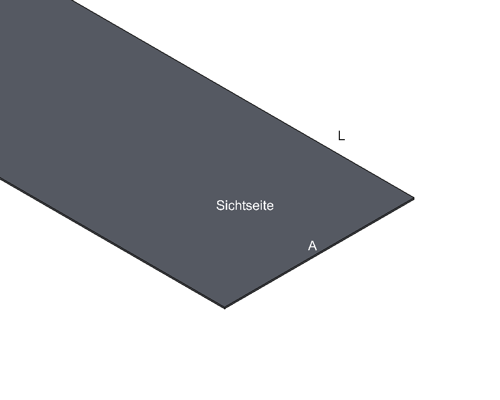 Blechzuschnitt Titanzink / prePatina blaugrau / Schiefergrau